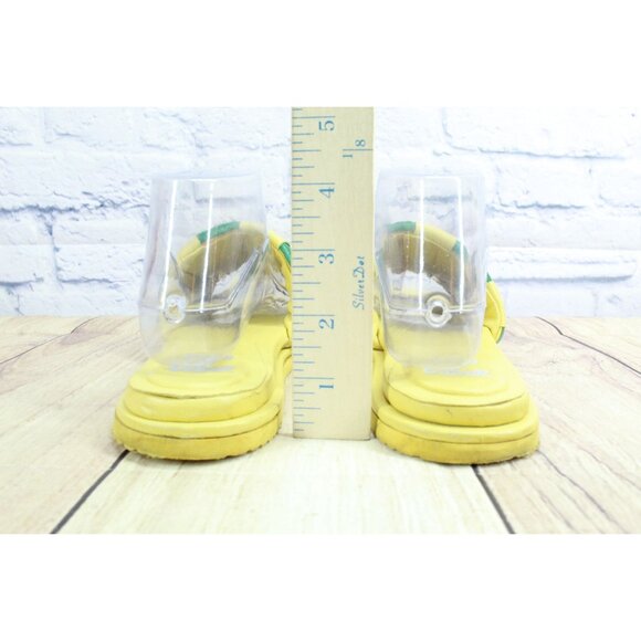 KKCO x Volver Volver Workshop Slide Sandals Leather Lemon Lime Size 10 - Picture 6 of 8